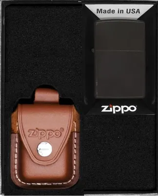 Produktbild von ZIPPO Feuerzeug BRAUN MATT Geschenkset Nr. 4