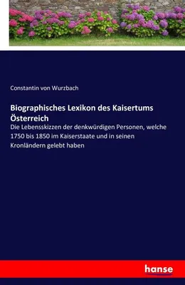 Immagine prodotto di Biographisches Lexikon des Kaisertums Österreich