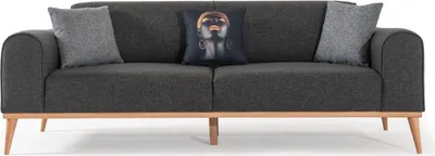 Zdjęcie produktu dla Nowoczesna 3-Osobowa Sofa Z Tkaniny Do Salonu Meble Wypoczynkowe