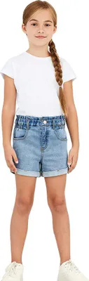 Produktbild von name it - NKFBELLA DNMTAZZA HW SHORTS NOOS - Light Blue Denim - 152