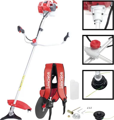 Zdjęcie produktu dla Krovinorez Worcraft GT65-430, moc 2,2 kW, z akcesoriami