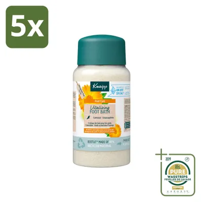 Productafbeelding van 5 x Kneipp Vitaliserende voetbadkristallen - Citrusgeur - 600 g - Voordeelverpakking - 5 stuks