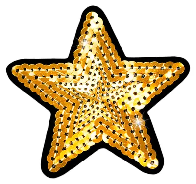 Pailettenaufbügler, Pailettenaufnäher, Aufbügler, Aufnäher, Flicken gold