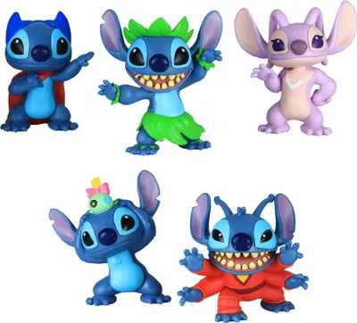 Produktbild von Disney Stitch Sammelfigurenbox mit 5 Figuren