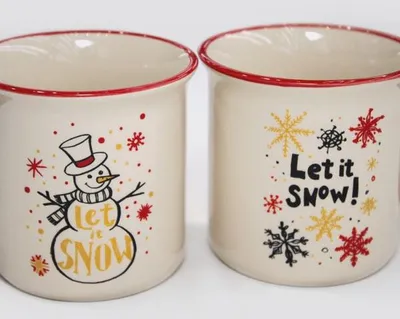 Produktbild von Kaffeebecher 'Let it snow' 9x9cm ca. 280ml