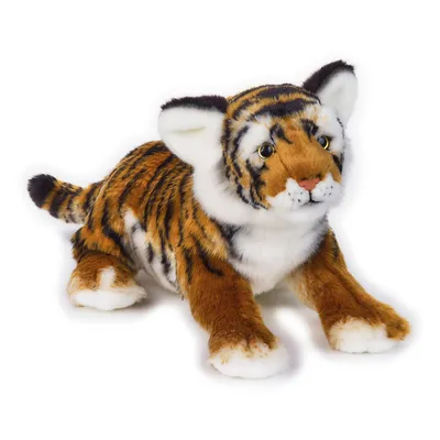 Obrázok produktu pre Freek Vonk x Bresser plyšová hračka Tiger Raya, 50 cm, prateľná, z recyklovaného materiálu, s pruhovanou srsťou, mäkká