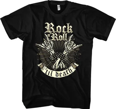 Produktbild von Rock ’n’ Roll T-Shirt | Musik Totenkopf Skull | M2 – XXL / Schwarz