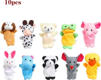 Produktbild von 10 Pcs Kleine Tier Finger Puppen Spielzeug Für Kinder Geburtstag Dusche