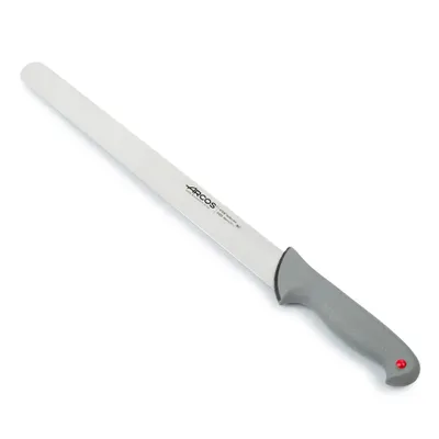 Obrázok produktu pre Nôž na salámu Arcos Farba - Prof 242900 z nitrumovej nehrdzavejúcej ocele a ergonomického polypropylénu mango s čepeľou 36 cm, vitrína