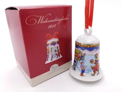 Produktbild von Hutschenreuther Porzellan Weihnachtsglocke Glocke 2012 mit Originalverpackung