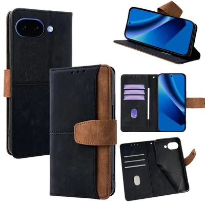 Produktbild von Handy Hülle Klapphülle Google Pixel 10a RFID Schutz Kartenfach Cover Schwarz