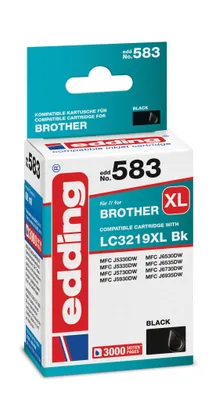 Produktbild von Edding EDD-583, Hohe (XL-) Ausbeute, Schwarz, 68 ml, 1 Stück(e), 3000 Seiten, Einzelpackung