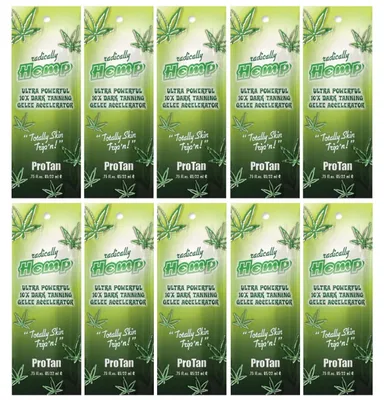 Obrázek produktu pro ProTan Radically Hemp 10 Ks Urychlovač Opalování Sada Na Opalování