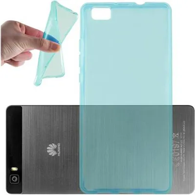 Produktbild von Cadorabo Hülle für Huawei P8 LITE 2015 Schutz Hülle in Blau Schutzhülle TPU Silikon Cover Etui Case