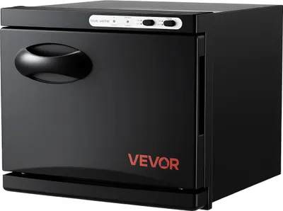 Produktbild von VEVOR Handtuchwärmer Wärmegerät 8 L für 12 Handtücher mit Clip & Edelstahlgestell, Heißhandtuchwärmer für Spa Friseur Maniküre Massage Salon, Dampfheizfunktion & Reinigungslampe, Schwarz