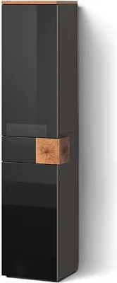 Image de Meuble de rangement de salle de bain Livinity Tanaro Anthracite 40x184.2cm, Model 52665