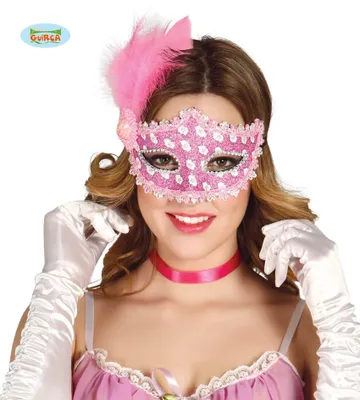 Produktbild von y venezianische Maske in rosa für Damen