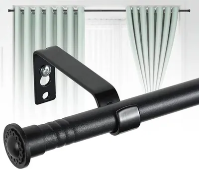 Imagen del producto de Azomor®: Barra ajustable para cortinas en color  mate, ideal para diferentes estilos de cortinas