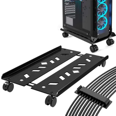 Zdjęcie produktu dla Mobilny stojak na PC z 4 kółkami