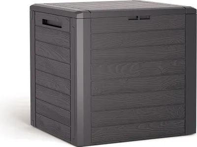 Produktbild von Aufbewahrungsbox für Garten WOODEBOX - erdbraun 140 Liter