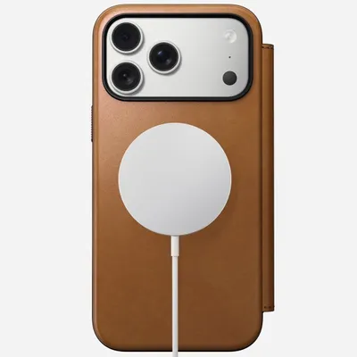 Produktbild von Nomad Modern Leather Folio, Folio, Apple, iPhone 17 Pro Max, 17,5 cm (6.9"), Beige
