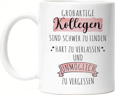 Produktbild von Großartige Kollegen Sind Schwer Zu Finden Tasse Dankeschön Geschenk Hart Zu Vergessen