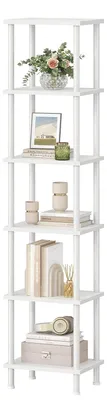 Image de Bibliothèque industrielle à 6 étagères pour salon et bureau