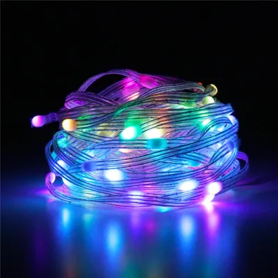 Zdjęcie produktu dla Lampki choinkowe LED MasterLED 10m - 100 LED - zmiana kolorów RGB - dekoracja wnętrz - nastrojowe oświetlenie imprez - USB