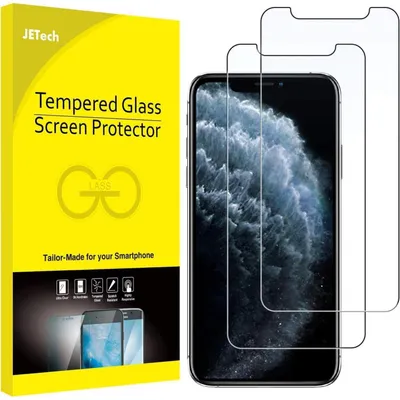 Produktbild von Displayschutzfolie für iPhone 11 Pro, XS, X 5,8 Zoll, 2 Stück, Panzerglas, 9H Härte, 0,33mm