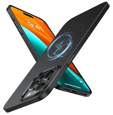 Zdjęcie produktu dla Czarne etui Torras OriginFit-Mag Series do iPhone'a 15 Pro Max