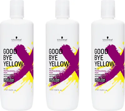 Produktbild von Goodbye Yellow Shampoo 3x1000 ml