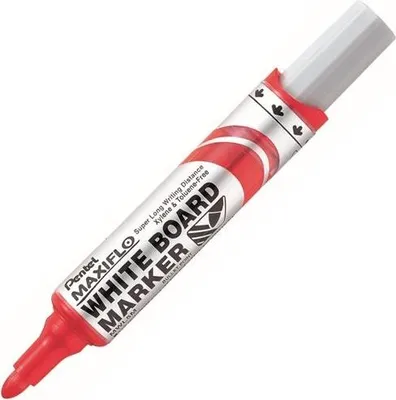 Obrázek produktu pro Popisovač na bílé tabule Pentel Maxiflo - kulatý hrot, červený