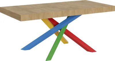Produktbild von ITAMOBY - Ausziehtisch 180/440x90 cm Volantis Eiche Natur Tischbeinein 4/B Farbkombination