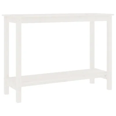 Immagine prodotto di Tavolo Consolle Bianco 110x40x80 cm in Legno Massello di Pino