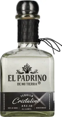 Image de El Padrino Tequila CRISTALINO AÑEJO 100% Puro de Agave 40% Vol. 0,7l