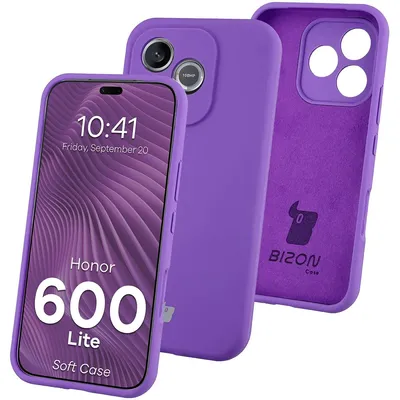 Produktbild von Silikon Handyhülle für Honor 600 Lite 5G, Bizon Soft Case, Violett