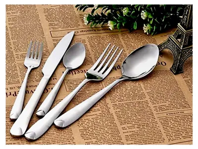 Produktbild von Edelstahl Design Besteckset, 30-teilig für 6 Personen