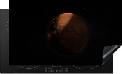 Produktbild von KitchenYeah© Herdabdeckplatte Dunkles Bild vom Mars , 91x52cm, Küche Deko, Glaskeramikkochfeld Herdabdeckung, Abdeckplatte fùr Kochfeld