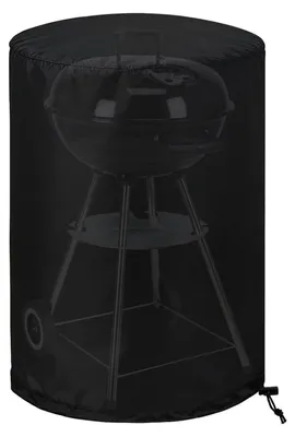 Zdjęcie produktu dla Pokrowiec na grill, okrągły, średnica 90 x 120 cm, wykonany z tkaniny Oxford 420D, wodoodporny