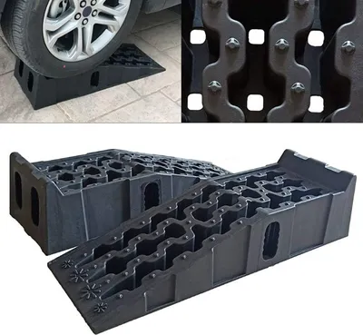 Produktbild von Nakládací rampa 2x nakládací rampy pro automobily sada nakládací rampy pro automobily plastové 7,25 T prahová rampa pro těžké nákladní automobily