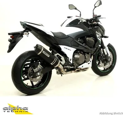 Produktbild von ARROW Auspuff RACE TECH für Kawasaki Z750/Z750R/Z800 2007-16 aus Aluminium, schwarz