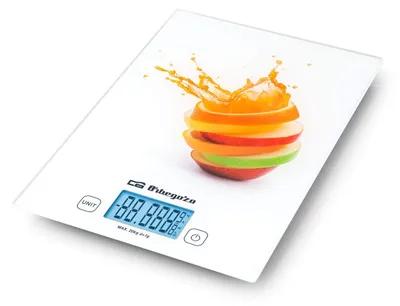 Küchenwaage digital, gehärtetes Glas, 20 kg, 1 g, Tara, Touch