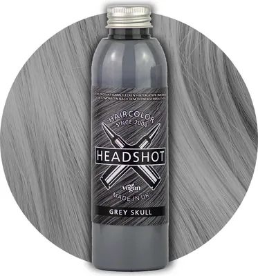 Produktbild von Headshot Haartönung vegane Haarfarbe Grey Skull (150 ml)