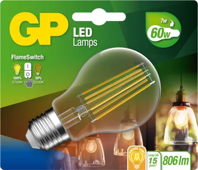 Obrázek produktu pro Vintage LED žárovka E27 A60 Birne 7W/60W