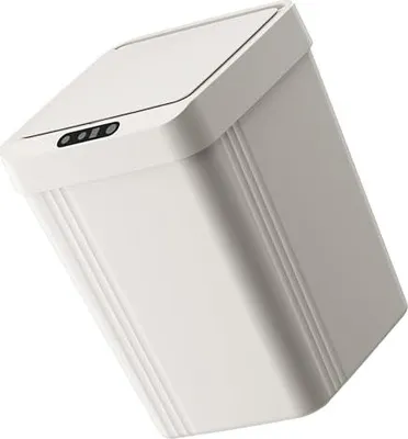 Produktbild von SIXRUN Badezimmer Smart Touchless Mülleimer 13L Automatischer Bewegungsmelder mit Deckel Mülltonne für Küche Wohnzimmer Schlafzimmer