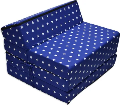 Produktbild von Best For Kids Kindersessel Sternchen Bettsessel Funktionssessel Jugend Kindermatratze zum schlafen und Spielen 3 in 1 70x200