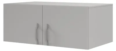 Productafbeelding van Furniture24 Schrankopzetstuk Braga Brn3S, meubelopzetstuk 100 x 40 x 60 cm, met 2 deuren - platingrijs