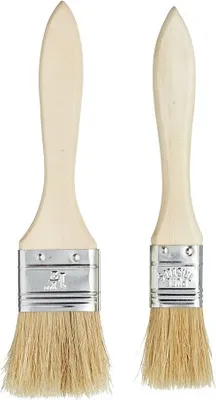 Produktbild von KitchenCraft Set of 2 Backpinsel of Holz & Naturborsten, 2,5 cm und 4 cm