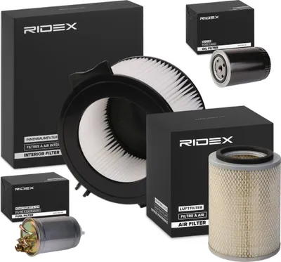 Produktbild von RIDEX Filterset Inspektionspaket Filtersatz für VW Transporter IV Bus (70B, 70C, 7DB, 7DK, 70J, 70K, 7DC, 7DJ) Transporter IV Kastenwagen