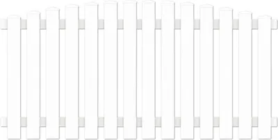 Produktbild von Vorgartenzaun Lightline Hochbogen 180 x 80/80 cm weiß